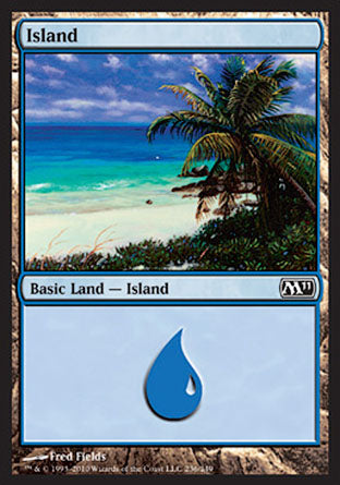 Island (236) (Magic 2011 Core Set) Light Play