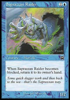 Saprazzan Raider (Mercadian Masques) Light Play