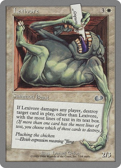 Lexivore (Unglued) Light Play