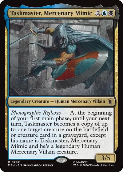 Taskmaster, Mercenary Mimic (Marvel Super Heroes) Light Play Foil