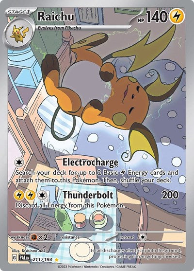 Raichu - 211 (SV02: Paldea Evolved) Light Play Holofoil