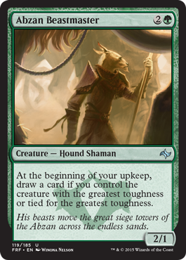 Abzan Beastmaster (Fate Reforged) Light Play Foil
