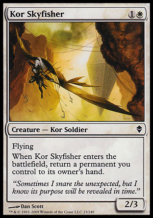 Kor Skyfisher (Zendikar) Heavy Play