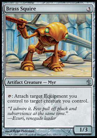 Brass Squire (Mirrodin Besieged) Light Play