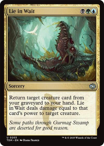 Lie in Wait (Tarkir: Dragonstorm) Light Play