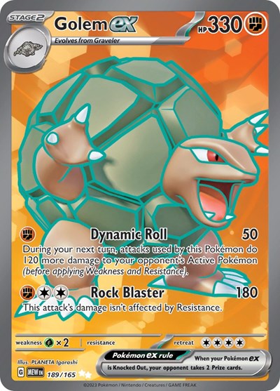 Golem ex - 189 (Scarlet and Violet: 151) Light Play Holofoil
