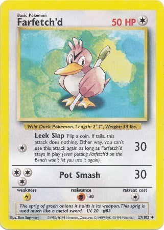 Farfetch'd (Base Set) Damaged / Poor