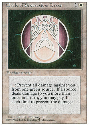 Circle of Protection: Green (4th Edition) Light Play