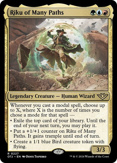 Riku of Many Paths (Outlaws of Thunder Junction) Light Play Foil