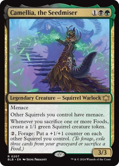 Camellia, the Seedmiser (Bloomburrow) Light Play Foil