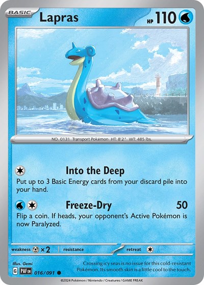 Lapras (SV: Paldean Fates) Light Play
