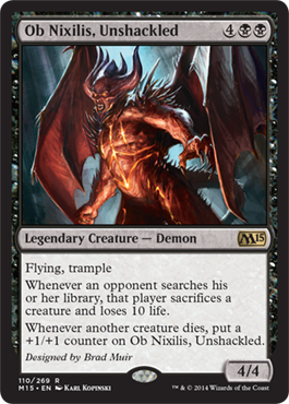 Ob Nixilis, Unshackled (Magic 2015 Core Set) Light Play