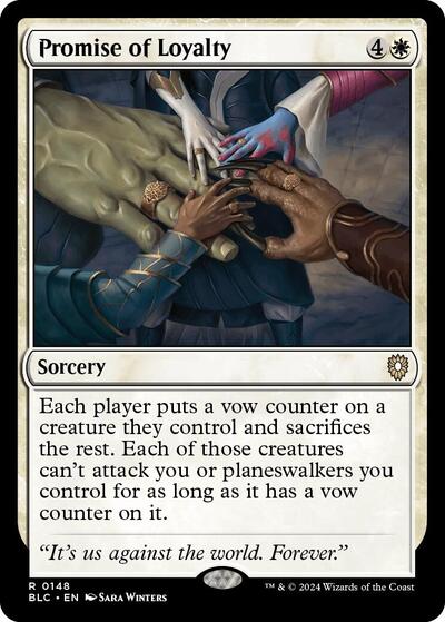 Promise of Loyalty (Commander: Bloomburrow) Light Play