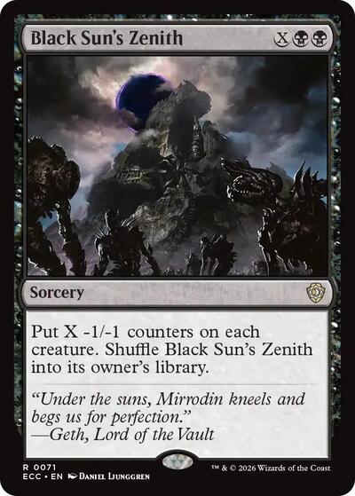 Black Sun's Zenith (Commander: Lorwyn Eclipsed) Near Mint