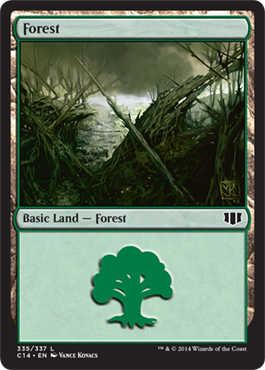 Forest (2) (Commander 2014 Edition) Light Play