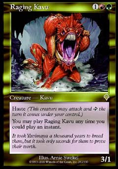Raging Kavu (Invasion) Medium Play