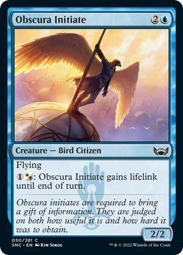 Obscura Initiate (Streets of New Capenna) Light Play Foil