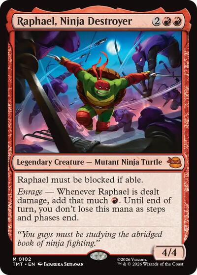 Raphael, Ninja Destroyer (Teenage Mutant Ninja Turtles) Light Play