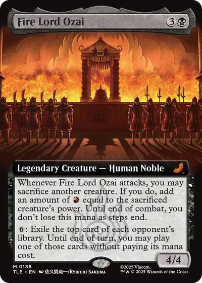 Fire Lord Ozai (Extended Art) (Avatar: The Last Airbender: Eternal-Legal) Light Play Foil
