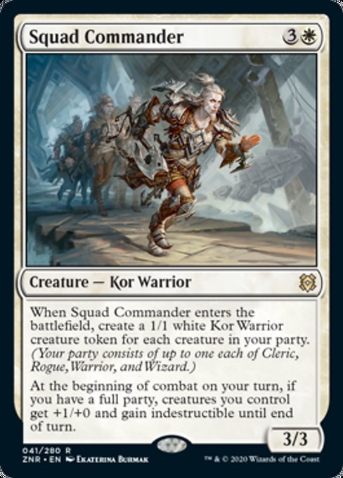 Squad Commander (Zendikar Rising) Light Play