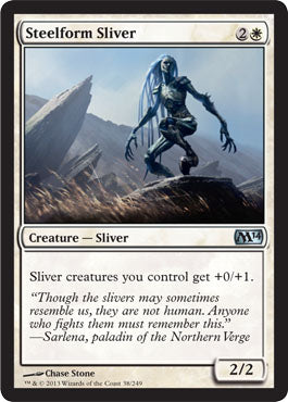 Steelform Sliver (Magic 2014 Core Set) Light Play