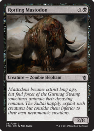 Rotting Mastodon (Khans of Tarkir) Light Play