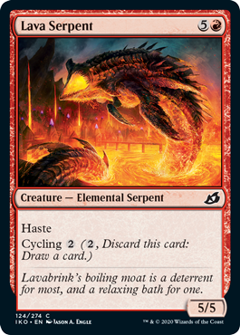 Lava Serpent (Ikoria: Lair of Behemoths) Light Play Foil