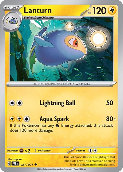 Lanturn (SV: Paldean Fates) Light Play