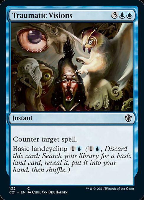 Traumatic Visions (Commander 2021 Strixhaven) Light Play