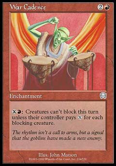 War Cadence (Mercadian Masques) Light Play