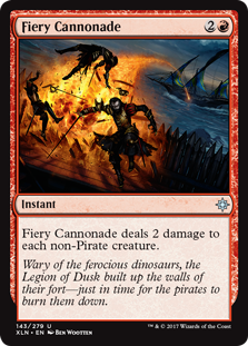 Fiery Cannonade (Ixalan) Light Play