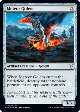 Meteor Golem (Commander 2019) Light Play