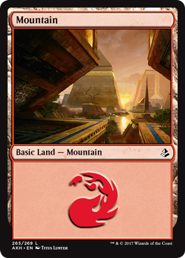 Mountain (265) (Amonkhet) Light Play