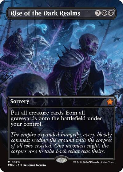 Rise of the Dark Realms (Borderless) (Foundations) Light Play Foil