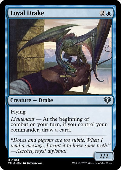 Loyal Drake (Commander Masters) Light Play