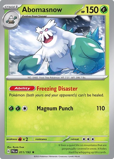 Abomasnow (SV02: Paldea Evolved) Light Play Holofoil