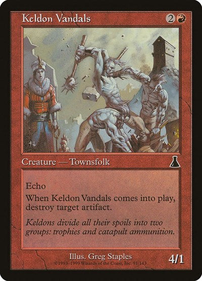 Keldon Vandals (Urza's Destiny) Light Play