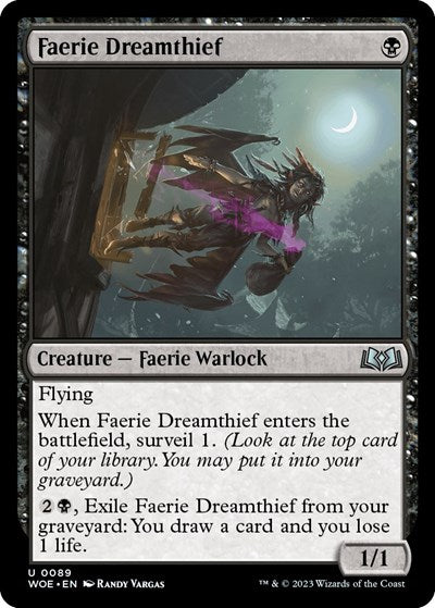 Faerie Dreamthief (Wilds of Eldraine) Light Play