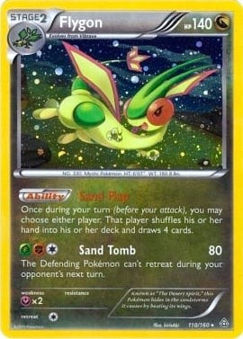 Flygon - 110/160 (Cosmos Holo) (Blister Exclusives) Damaged / Poor Holofoil