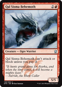 Qal Sisma Behemoth (Dragons of Tarkir) Light Play