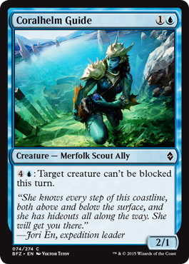 Coralhelm Guide (Battle for Zendikar) Light Play