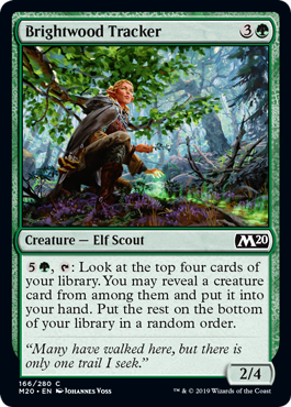 Brightwood Tracker (Magic 2020 Core Set) Light Play