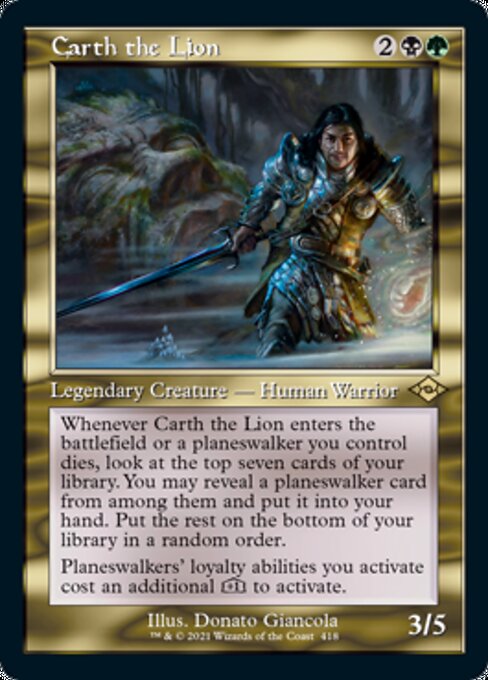 Carth the Lion (Retro Frame) (Modern Horizons 2) Light Play Foil