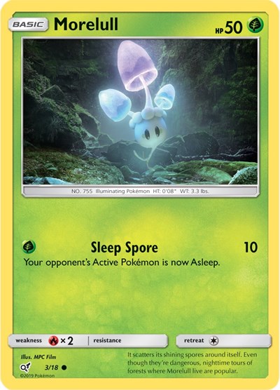 Morelull (Holo Common) (Detective Pikachu) Light Play Holofoil