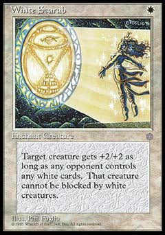White Scarab (Ice Age) Damaged / Poor