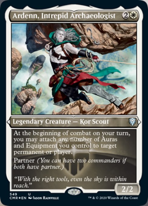 Ardenn, Intrepid Archaeologist (Foil Etched) (Commander Legends) Light Play