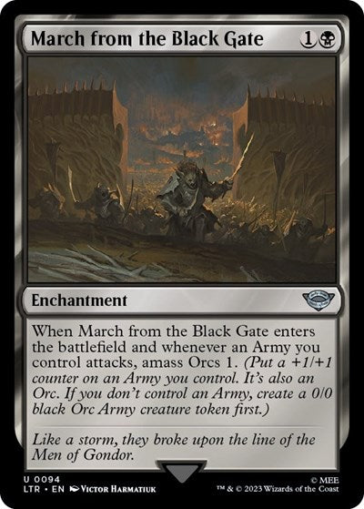 March from the Black Gate (Universes Beyond: The Lord of the Rings: Tales of Middle-earth) Light Play