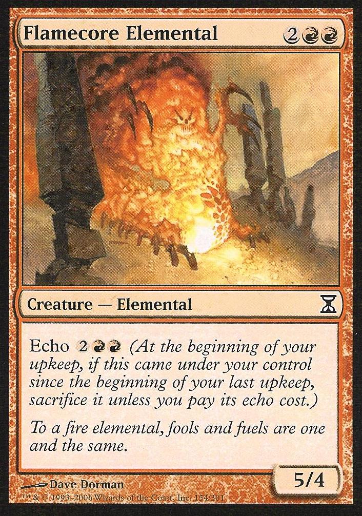Flamecore Elemental (Time Spiral) Medium Play