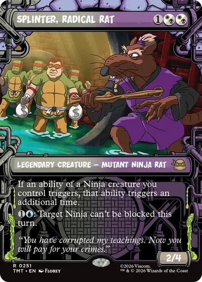 Splinter, Radical Rat (Showcase) (Teenage Mutant Ninja Turtles) Light Play
