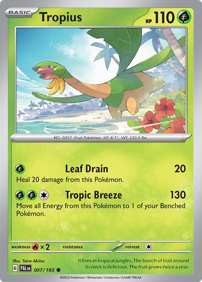Tropius - 007 (SV02: Paldea Evolved) Light Play